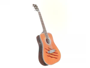 special acoustic guitar - asset high poly 3D Model