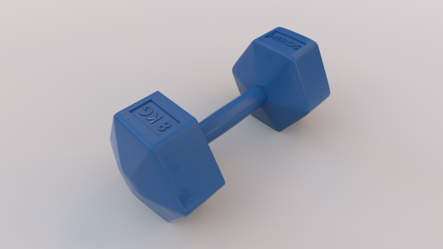 heros dumbbell 3D Model .c4d .max .obj .3ds .fbx .stl .blend 