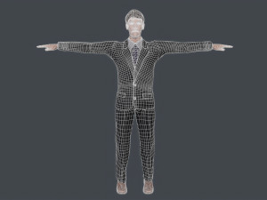 old classic man rigged low poly 3Dモデル