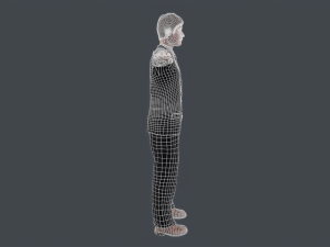 old classic man rigged low poly 3Dモデル