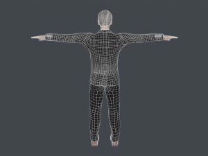 old classic man rigged low poly 3Dモデル
