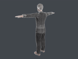 old classic man rigged low poly 3Dモデル