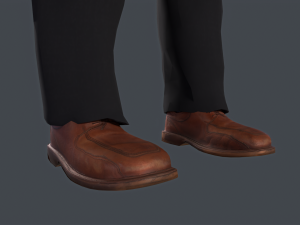 old classic man rigged low poly 3Dモデル
