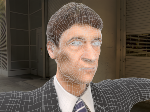 old classic man rigged low poly 3Dモデル