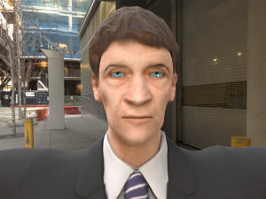 old classic man rigged low poly 3Dモデル