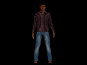 lowpoly character pack 3D Model