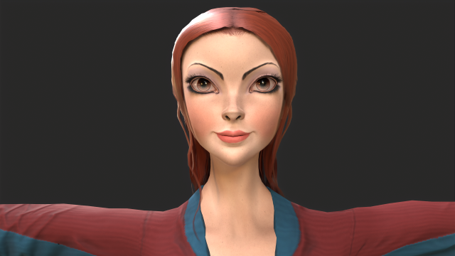 cartoon character Modello 3D .c4d .max .obj .3ds .fbx .stl .blend 
