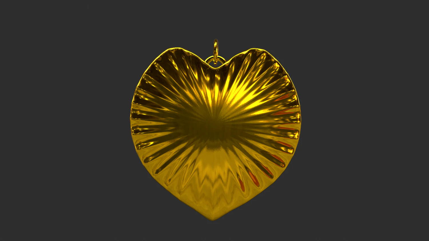 love gold necklace 3D Model .c4d .max .obj .3ds .fbx .stl .blend