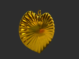 love gold necklace 3D Model