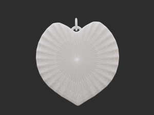 love gold necklace Model 3D