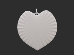 love gold necklace Model 3D