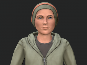 cool boy rigged character 3D Model