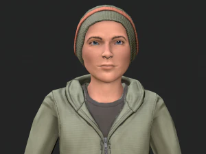 cool boy rigged character 3D Model