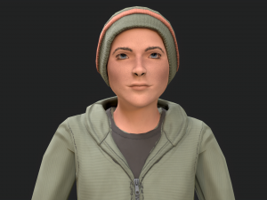 cool boy rigged character 3D Model