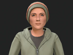 cool boy rigged character 3D Model