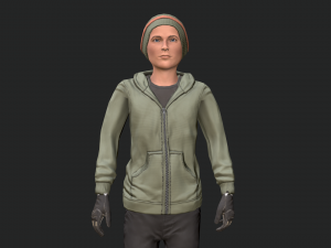 cool boy rigged character 3D Model
