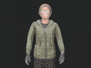 cool boy rigged character 3D Model