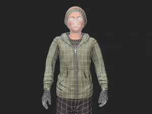 cool boy rigged character 3D Model