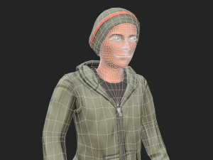 cool boy rigged character 3D Model