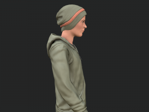 cool boy rigged character 3D Model