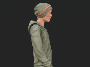 cool boy rigged character 3D Model