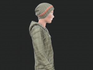 cool boy rigged character 3D Model