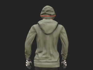 cool boy rigged character 3D Model