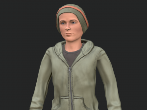 cool boy rigged character 3D Model