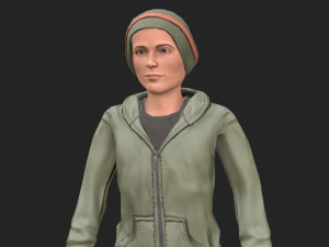 cool boy rigged character 3D Model