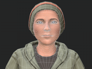 cool boy rigged character 3D Model