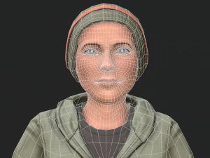 cool boy rigged character 3D Model