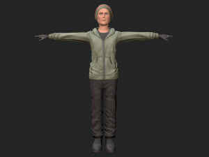 cool boy rigged character 3D Model