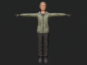cool boy rigged character 3D Model