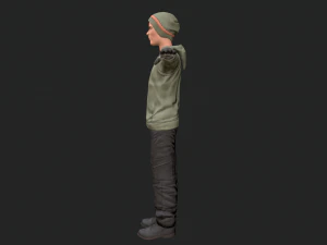 cool boy rigged character 3D Model