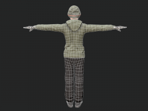 cool boy rigged character 3D Model