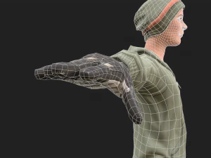 cool boy rigged character 3D Model