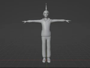 cool boy rigged character 3D Model