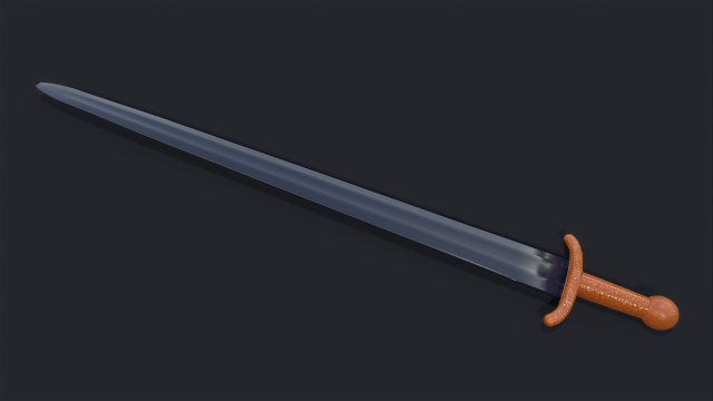 sword Model 3D .c4d .max .obj .3ds .fbx .stl .blend