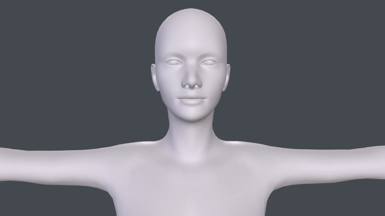 female basemesh 3D Model .c4d .max .obj .3ds .fbx .stl .blend 