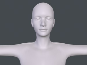 female basemesh Modelo 3D