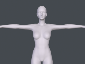 female basemesh Model 3D