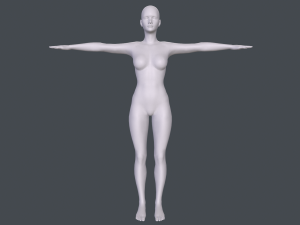 female basemesh Model 3D