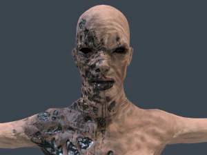 vrouwelijke zombie 02 3D Model