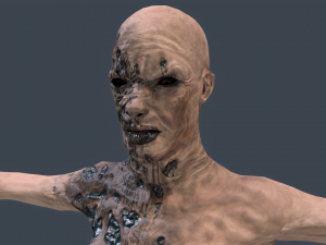female zombie 02 Modèle 3D