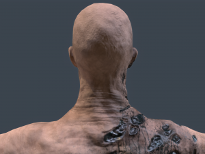 female zombie 02 Modèle 3D