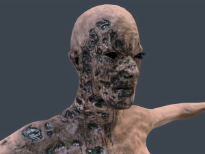 female zombie 02 Modèle 3D