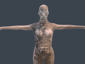 female zombie 02 Modèle 3D