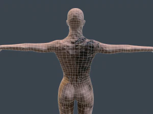 female zombie 02 3D Model