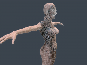 female zombie 02 Modèle 3D