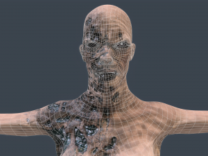 female zombie 02 Modèle 3D